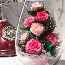Живые цветы в герметичных вазах на 5 лет оптом и в розницу, в Москве