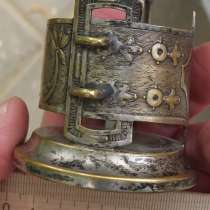 Подстаканник фраже, латунь, серебрение, 1840 год, царизм, в Ставрополе