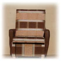Кресло-кровать в коричневую клетку 60 см, в Санкт-Петербурге
