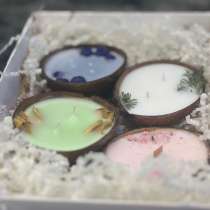 Ароматические свечи ручной работы в кокосовой скорлупе &mdash; люб, в Сортавале