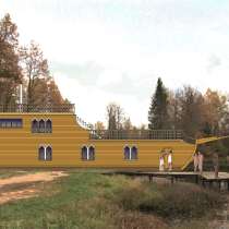Проект экзотического здания бани, в Бердске