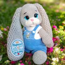 Мягкая игрушка ручной работы зайка, в Домодедове
