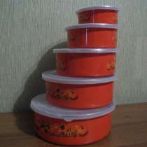 Ёмкости для хранения еды, 5 штук, вкладные, новые, 400 руб, в г.Луганск