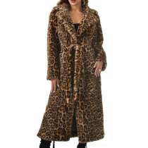 Шуба экомех леопардовая, в Сургуте