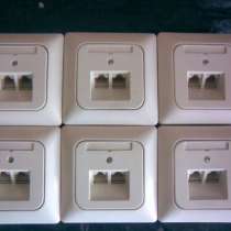 Компьютерные розетки ABS RJ45x2, в Москве