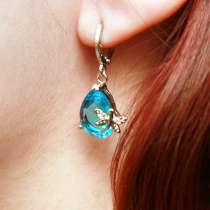 Серебряный комплект "Стрекоза на кристалле", в Санкт-Петербурге