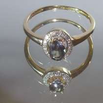 Золотое кольцо (585) с брилл. и Александритом, в Москве
