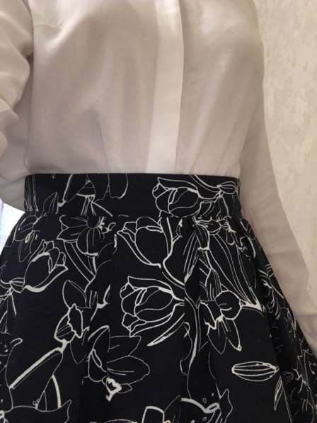 Юбка миди с принтом