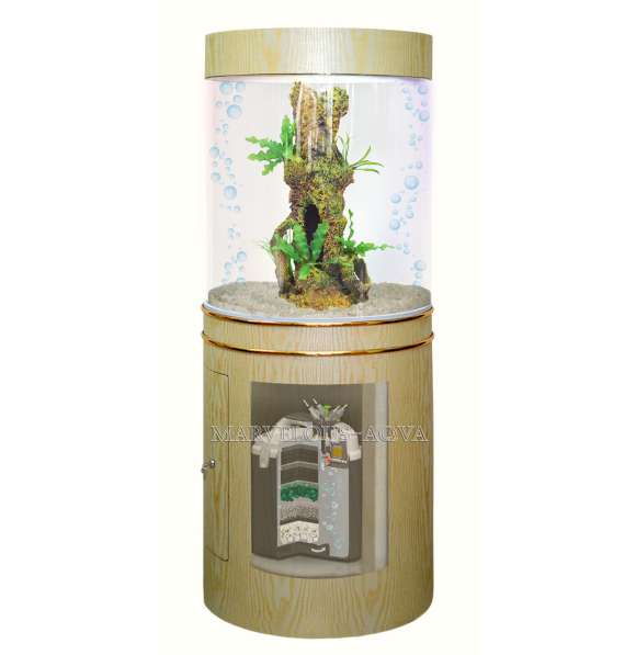 Цилиндрический аквариум 90л Marvelous в Челябинске фото 12