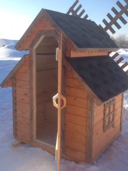 Дачный деревянный туалет в Череповце фото 3