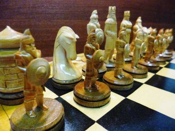 Игра шахматы/нарды сувенирные из дерева ручной работы в Москве фото 7