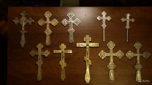 Коллекция из 10-ти старинных напрестольных крестов в Санкт-Петербурге фото 10