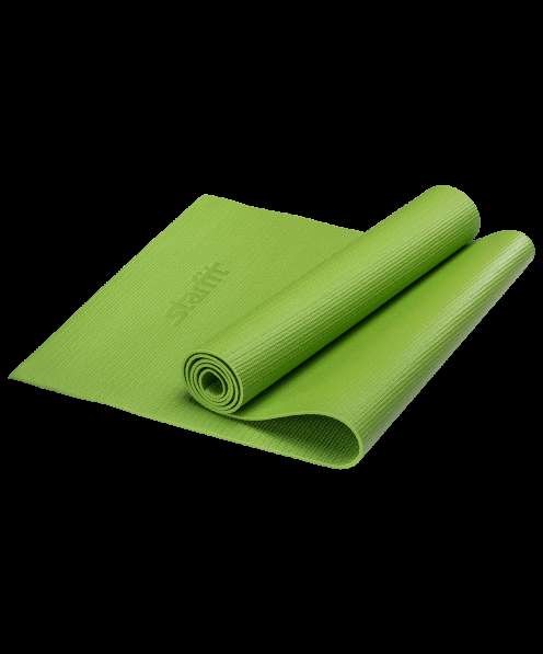 Коврик для йоги FM-101 PVC 173x61x0,8 см, зеленый в Сочи