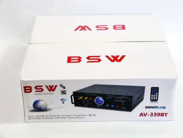 Практичный усилитель мощности звука BSW AV-339BT Bluetooth в фото 5