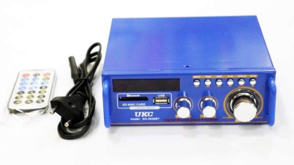 Усилитель UKС SN-3636BT - USB, SD, FM, MP3! 120W+120W