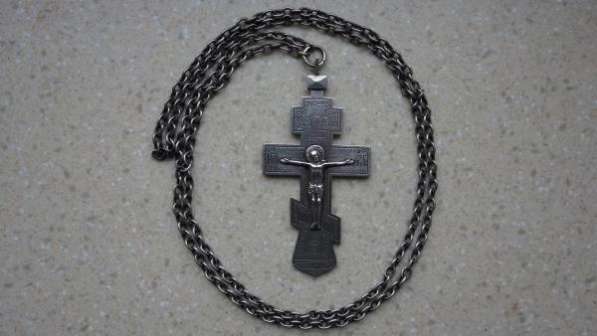 Крест наперсный николаевский иерейский. Серебро 84. 1896 год
