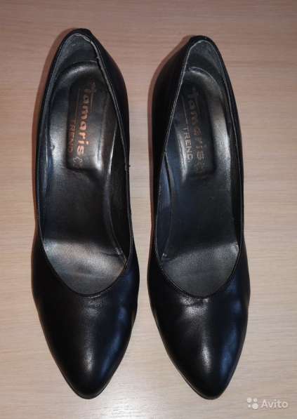Туфли натуральная кожа, Tamaris (каблук 8 см) в Новосибирске