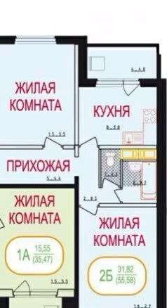 Продам однокомнатную квартиру в Подольске. Жилая площадь 34 кв.м. Дом кирпичный. Есть балкон. в Подольске фото 4