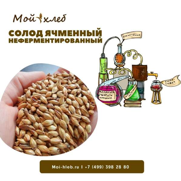 Солод ячменный (неферментированный) в Москве