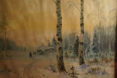 М. Балунин, «Зимний пейзаж», Россия, 19 в в Санкт-Петербурге фото 5