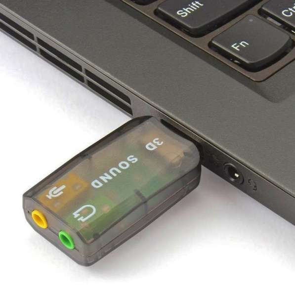 Адаптер-Конвертер Звуковой Карты USB 2.0 х 3.5 mm