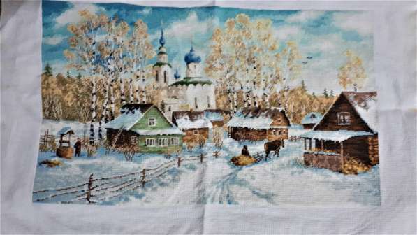 Картина вышивка крестиком ручная работа в Железногорске фото 9