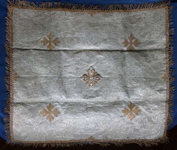 Старинный евхаристический воздух шитый серебром и золотом в Санкт-Петербурге фото 5