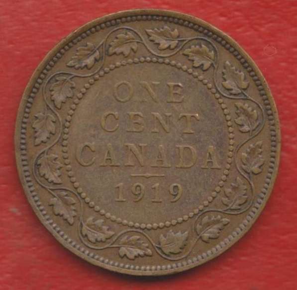 Канада 1 цент 1919 г. Георг V