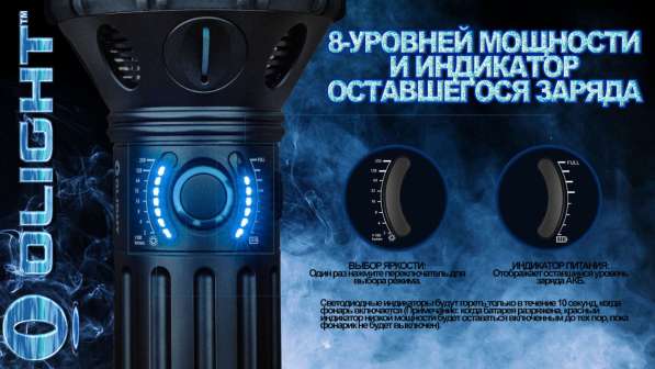 Olight Olight X9R Marauder — Фонарь поисковый, аккумуляторный, 25000 люмен в Москве фото 6