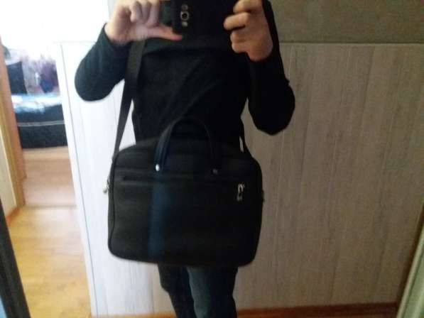 Кожанная черная сумка в Москве фото 5