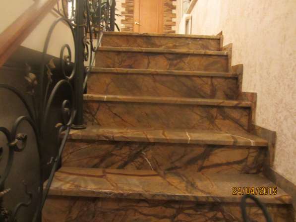 Лестницы из натурального камня мрамора и гранита в Раменское фото 10