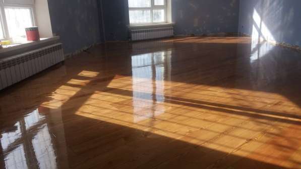 Шлифовка пола, паркет и лакировка в фото 6