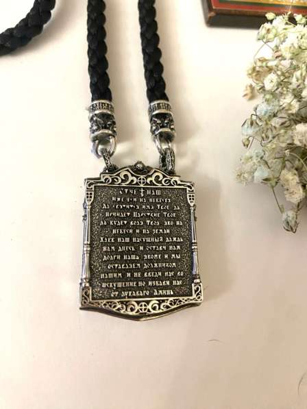 Гайтан на текстильном шнурке с иконой в Костроме фото 7