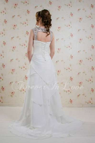 Шифоновое свадебное платье в Москве фото 5