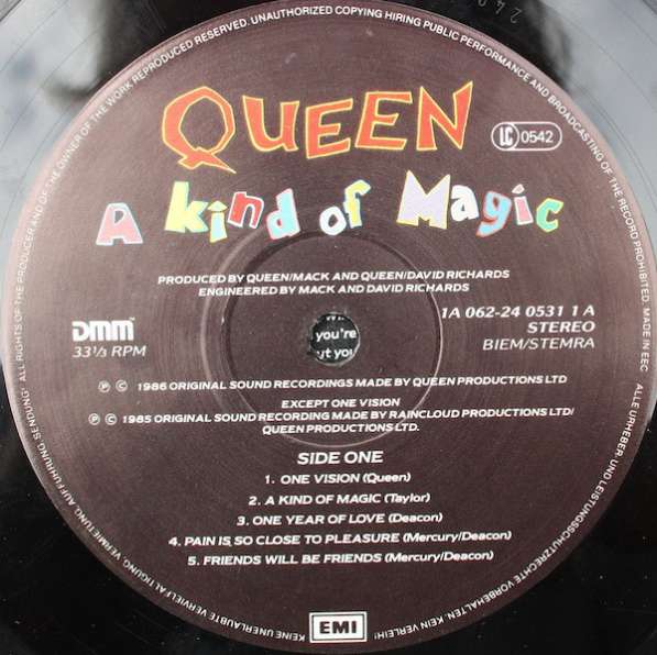 Пластинка виниловая Queen - A Kind Of Magic в Санкт-Петербурге фото 5