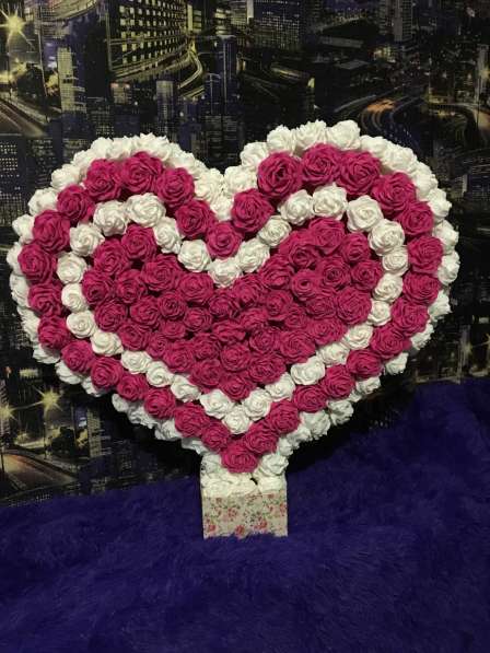 Сердце из роз в Кемерове фото 4