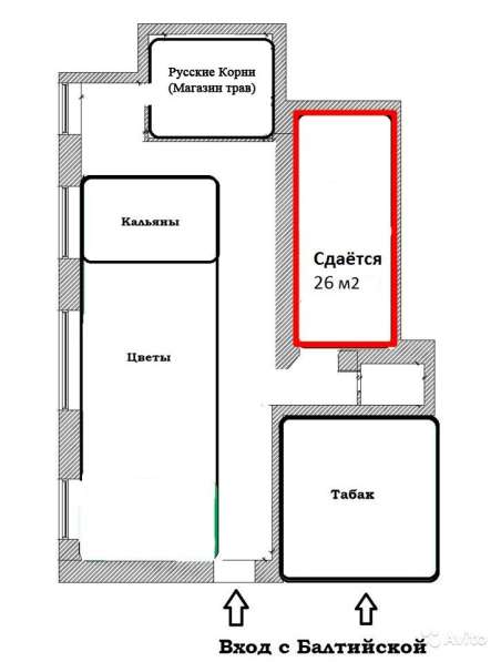 Помещение 26 м² под магазин цветов в Москве фото 7