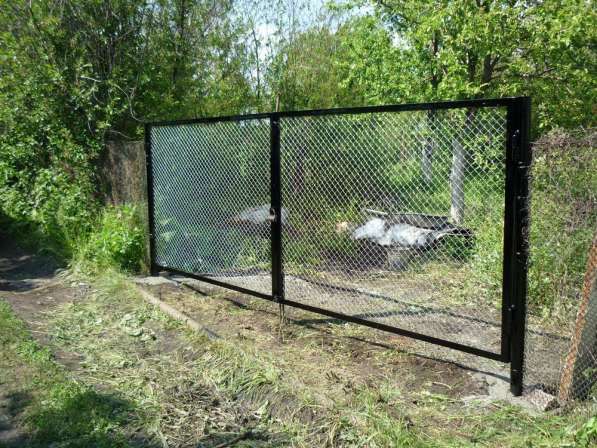 Садовые металлические ворота в Томилино фото 3