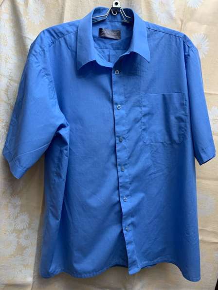 Рубашка 800руб. Размер 62-64.Синий цвет