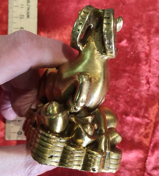 Бронзовая статуэтка Козерог Будды, символ благополучия ​​​​​