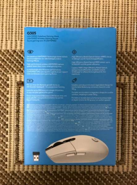 Мышка Logitech G305 LIGHTSPEED Wireless White в Москве фото 3