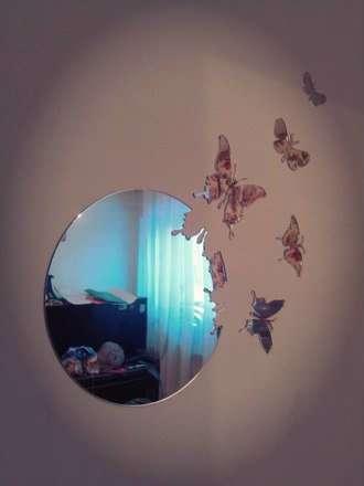 Декоративное зеркало с бабочками в Кемерове фото 5