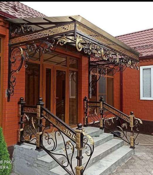 Делаем кованый навесы ворота на заказ в Москве фото 4