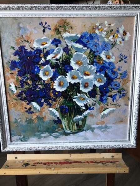 Ромашки картина маслом в Ростове-на-Дону фото 6