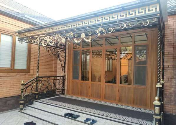 Делаем кованый навесы ворота на заказ в Москве фото 17