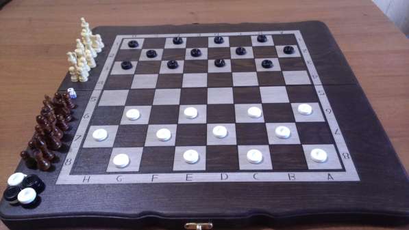 Шахматы шашки нарды три в одном в Симферополе фото 12