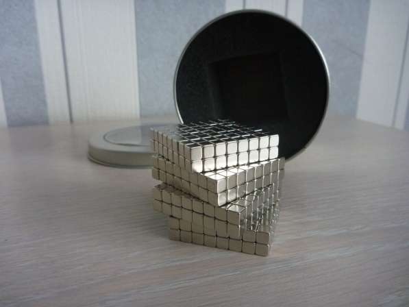 Неокуб 4мм-512 шт. (8*8*8) кубики из серебристого магнита в Красноярске фото 3