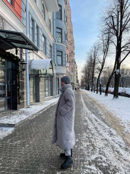 Пуховик женский утеплённый длинный в Санкт-Петербурге фото 6