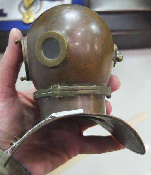 Водолазный шлем бронза, уменьшенная копия настольная в Ставрополе фото 7