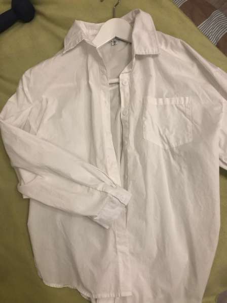 Белая рубашка overssize